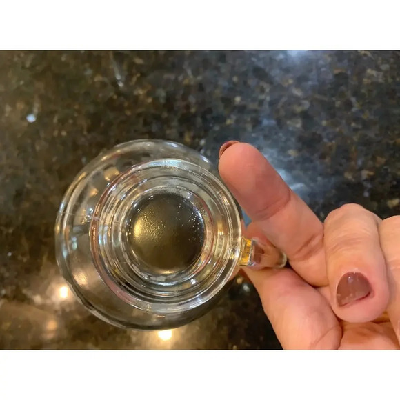 Vintage Anchor Hocking Grape Leaf Punch Bowl Cups Set Gold Rim 4-Piece - Picture 4 of 5